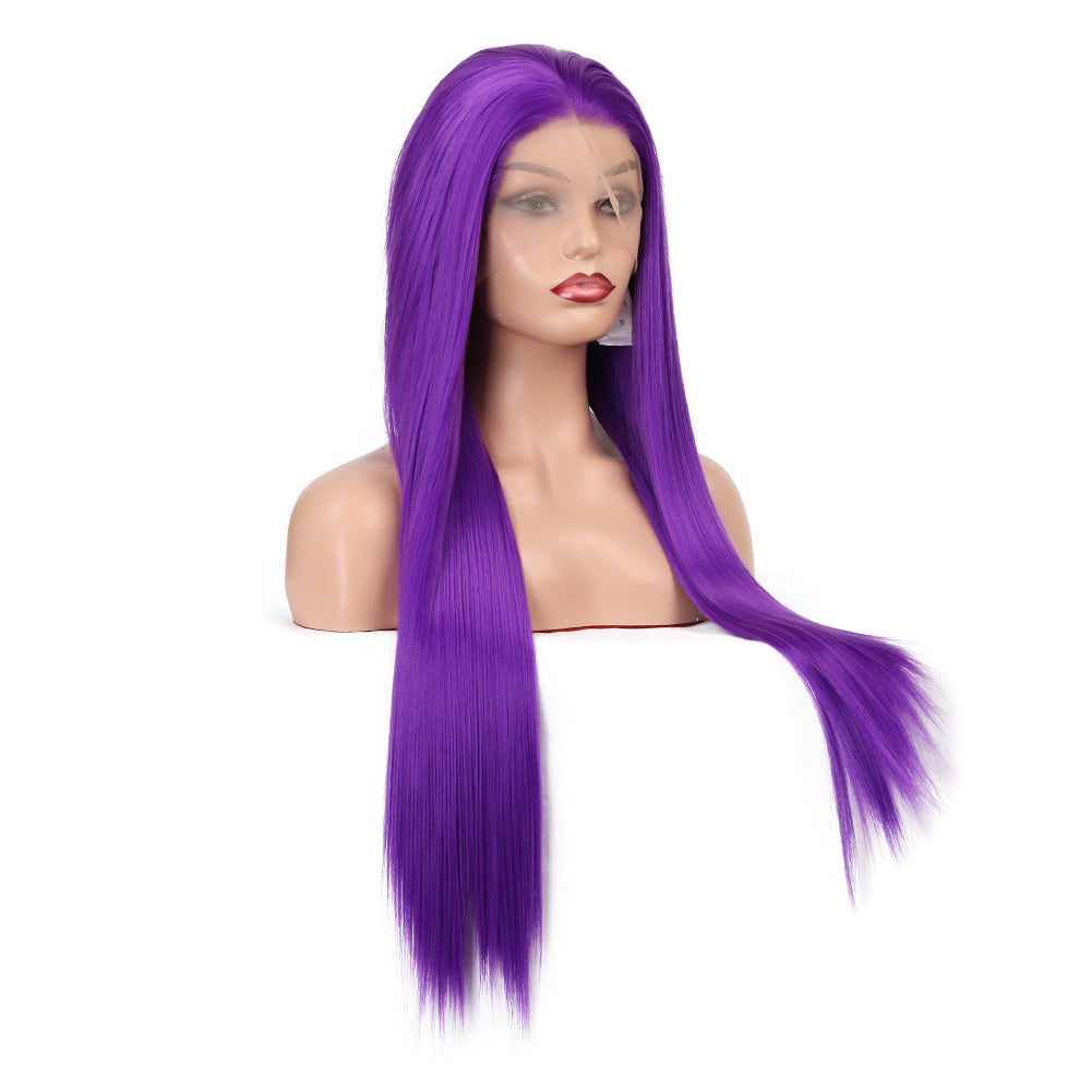 Lace Front Purple Wig for Instant Long, Bold Style