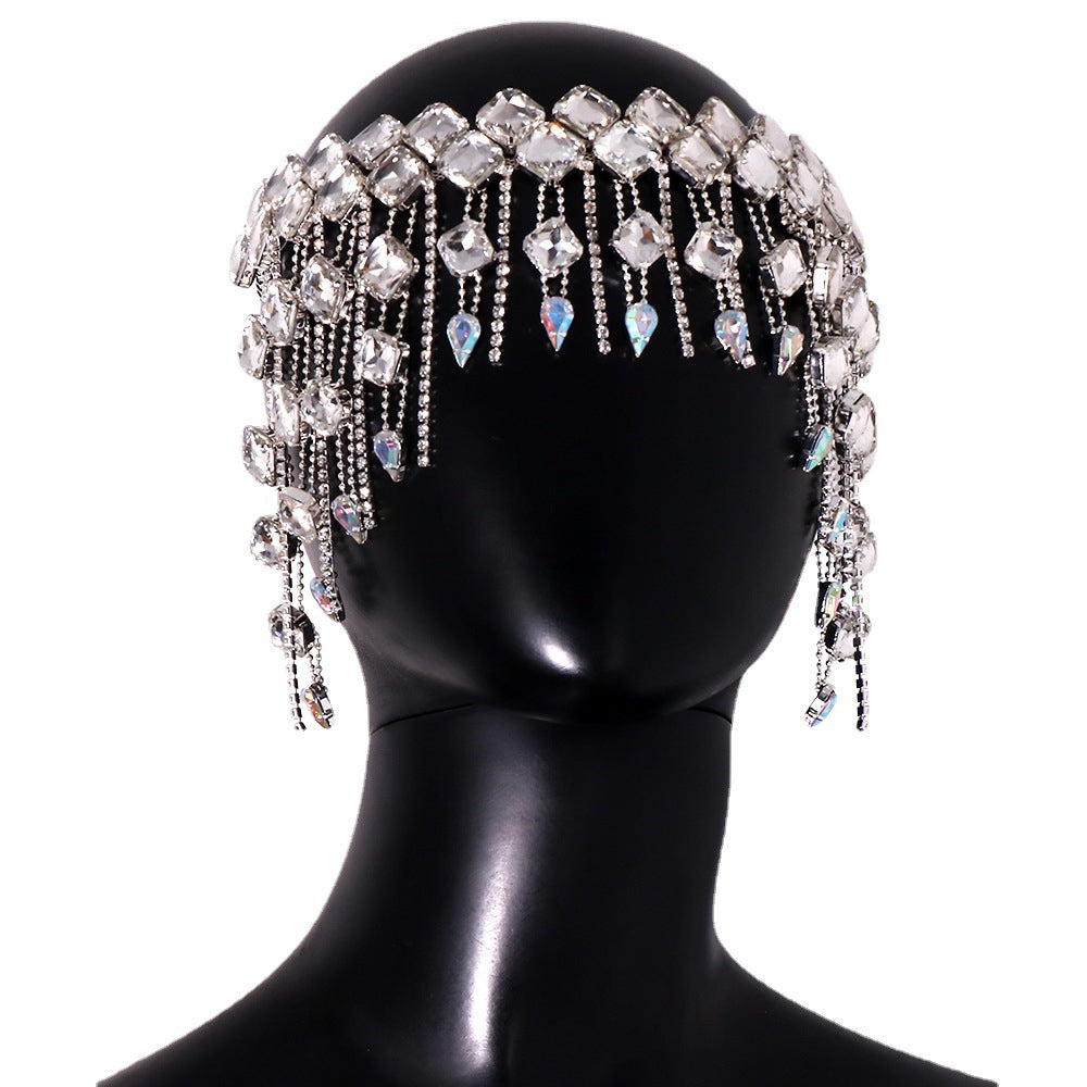 Hair Chain Headpiece for Dramatic Festival Sparkle