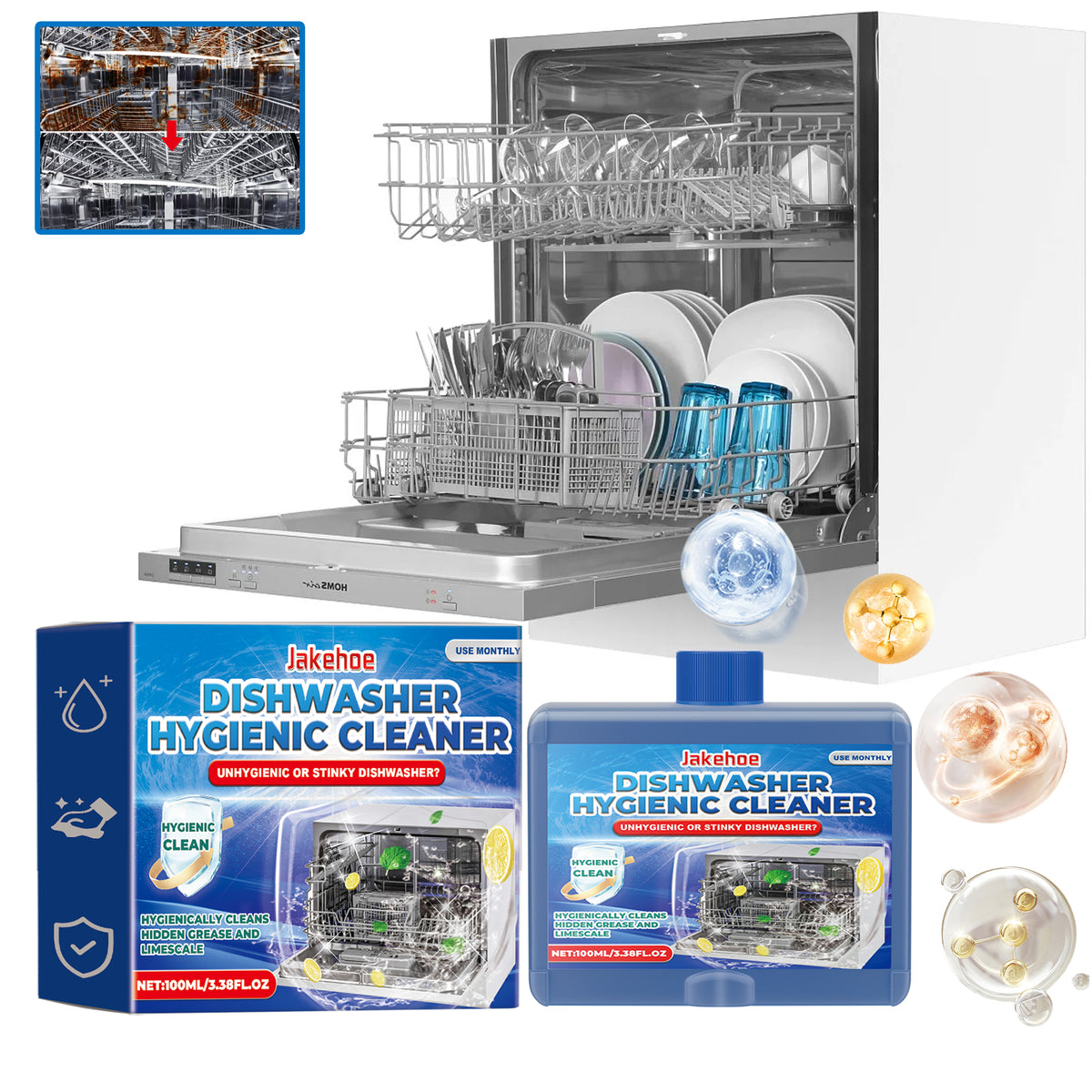 Dishwasher Cleaner for Odors & Monthly Appliance Care