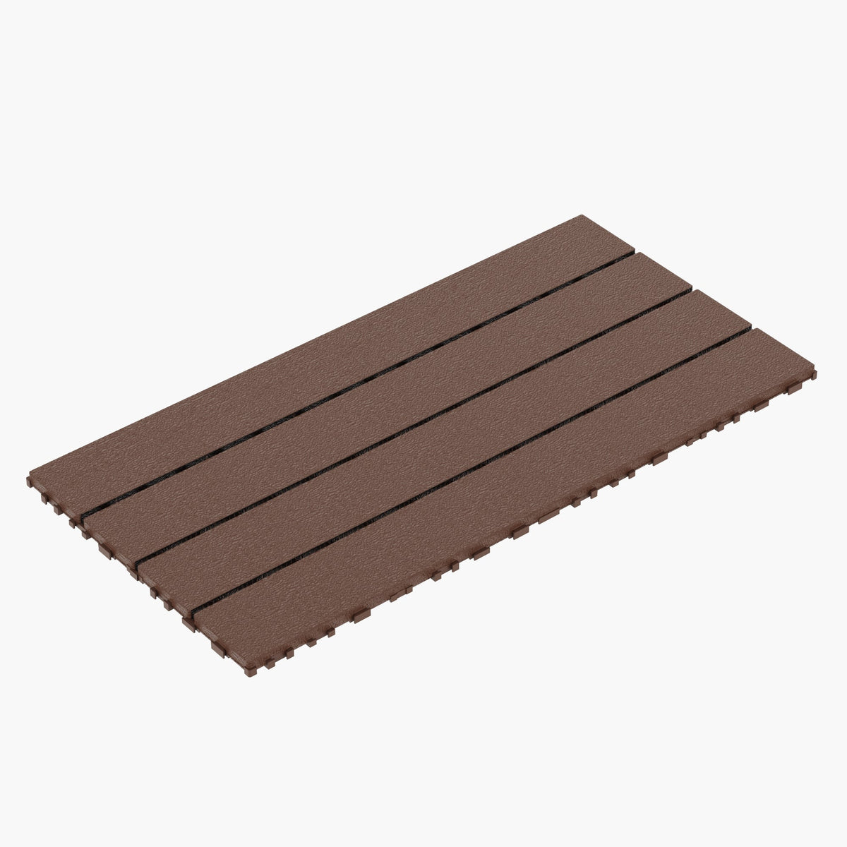 Interlocking Outdoor Deck Tiles: Snap-Together Wood Look