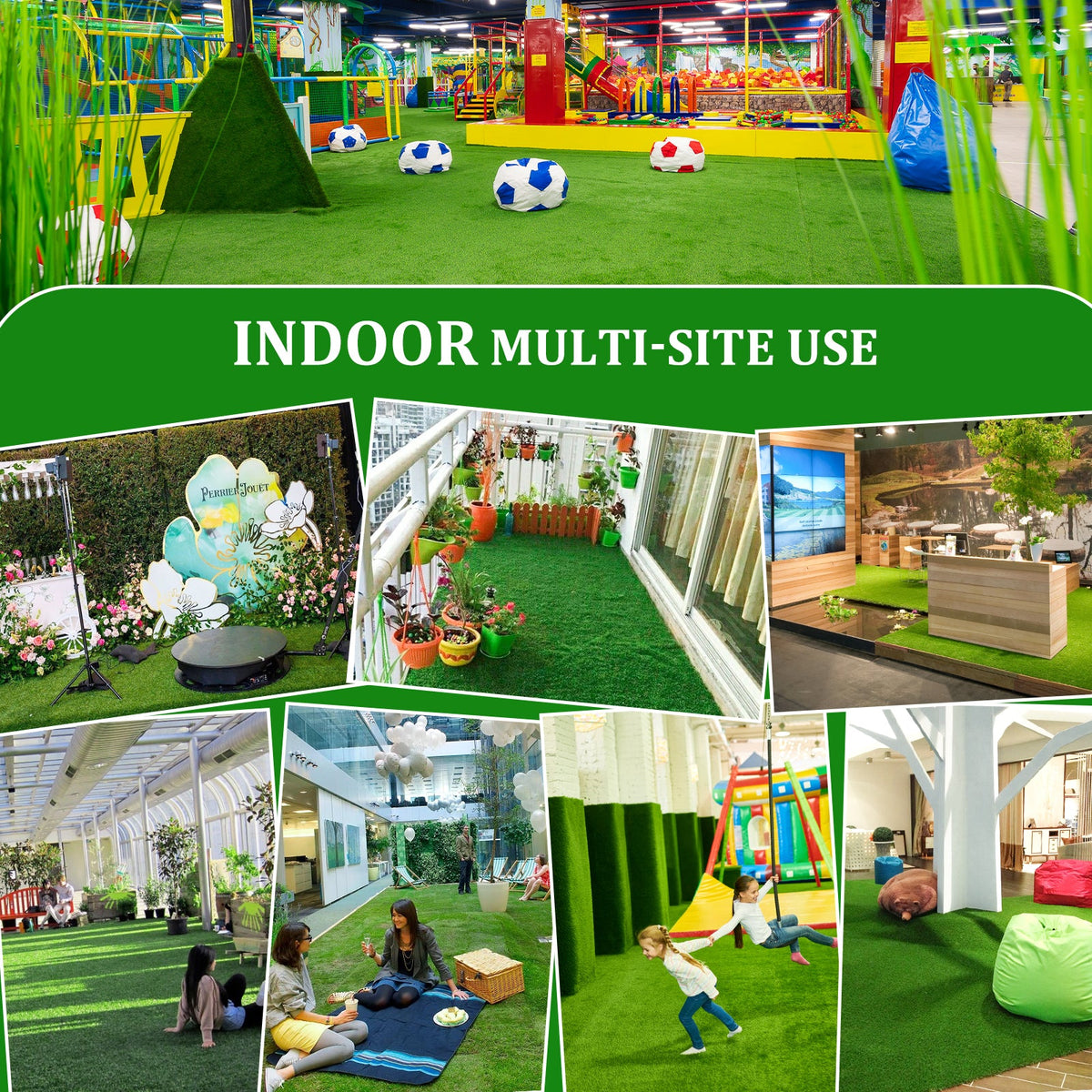 Artificial Grass Runway Blanket 2x10 ft, Realistic Turf