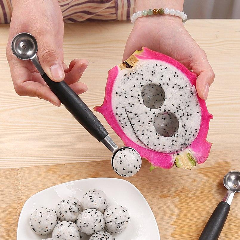Dual-Head Melon Baller & Fruit Carving Knife for Platters