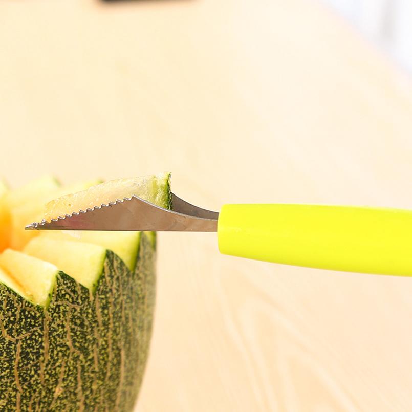 Dual-Head Melon Baller & Fruit Carving Knife for Platters