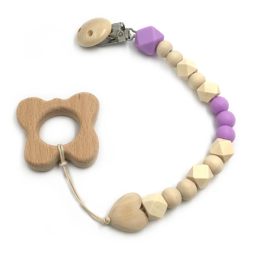 Wooden Baby Teether Set for Easy Little-Hand Grip