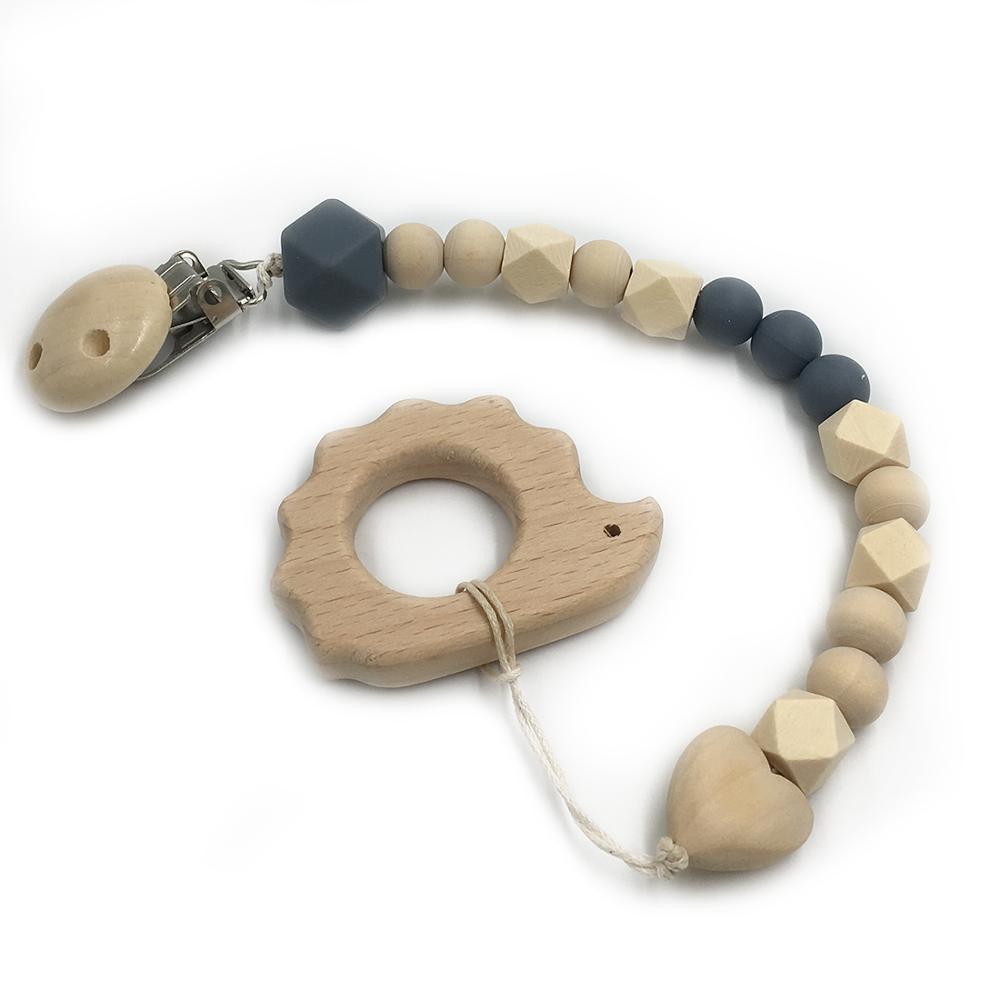 Wooden Baby Teether Set for Easy Little-Hand Grip