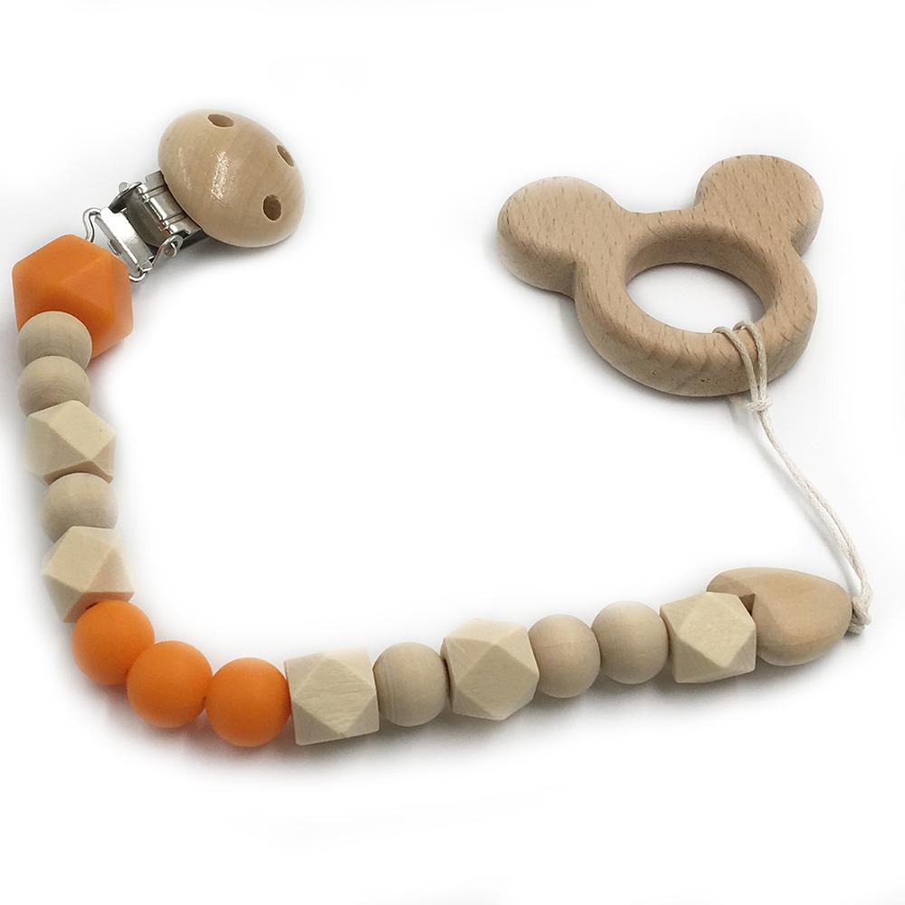 Wooden Baby Teether Set for Easy Little-Hand Grip