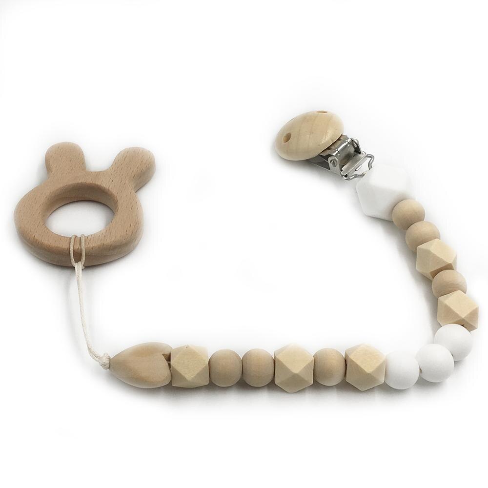 Wooden Baby Teether Set for Easy Little-Hand Grip
