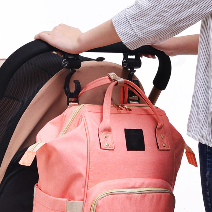 Baby Stroller Hooks For Easy, Secure Diaper Bag Access