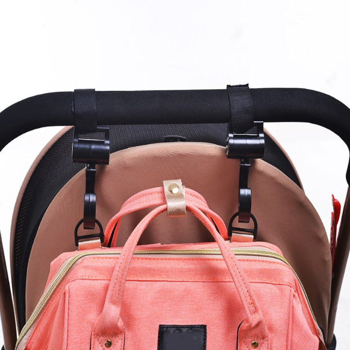 Baby Stroller Hooks For Easy, Secure Diaper Bag Access