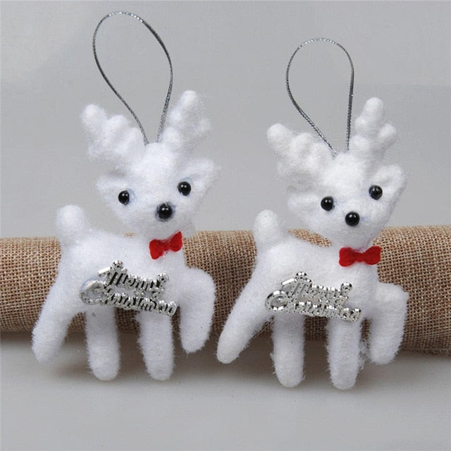 Christmas Bear Deer Ornaments for Cozy Tree Decor
