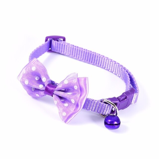 Bowknot Pet Collars for Small Pets | Colorful Style