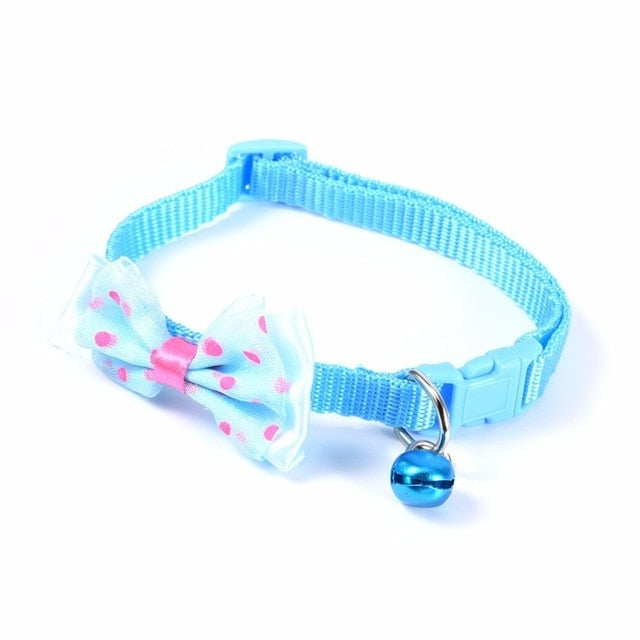 Bowknot Pet Collars for Small Pets | Colorful Style