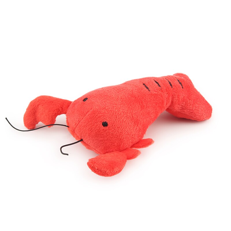 Lobster Plush Squeaky Dog Toy Set for Playful Pets