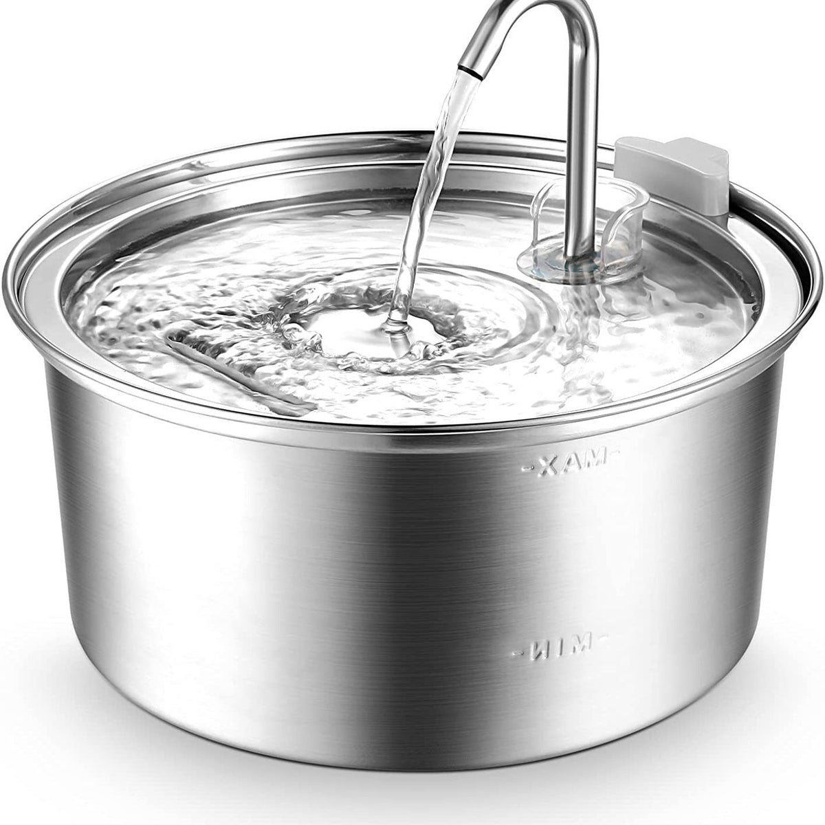 Stainless Steel Pet Water Fountain, Filtered Hydration
