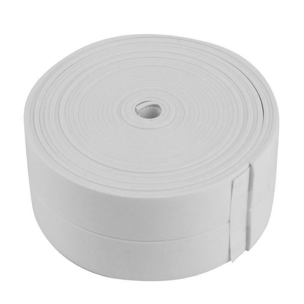 Waterproof Bathroom Sealing Strip, Self-Adhesive PVC Tape