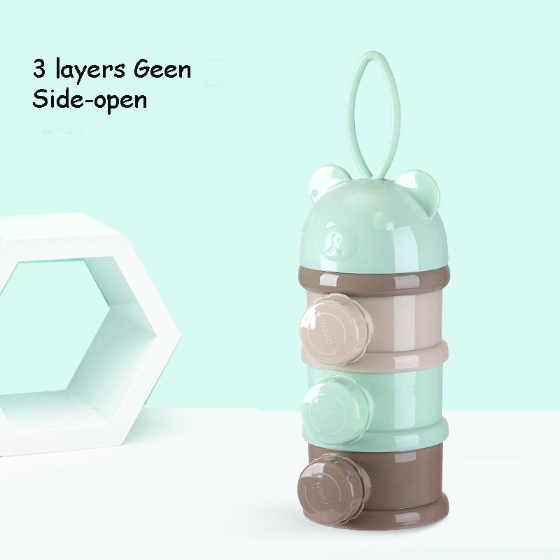 Portable Baby Food Storage Box With Sealed Compartments