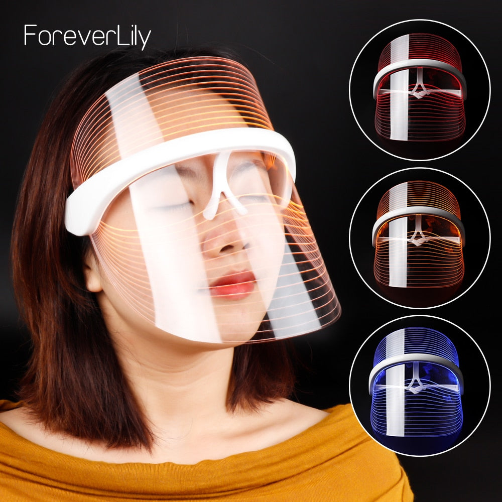 LED Light Therapy Face Mask for Fine Lines at Home
