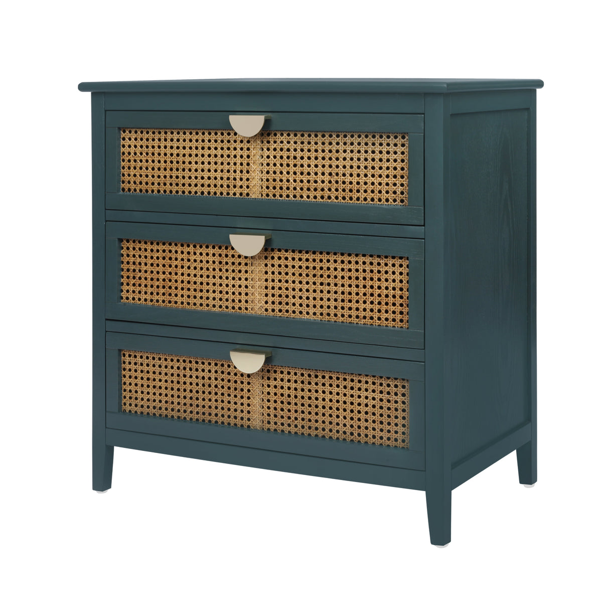 3 Drawer Rattan Storage Cabinet for Bedroom & Living Room