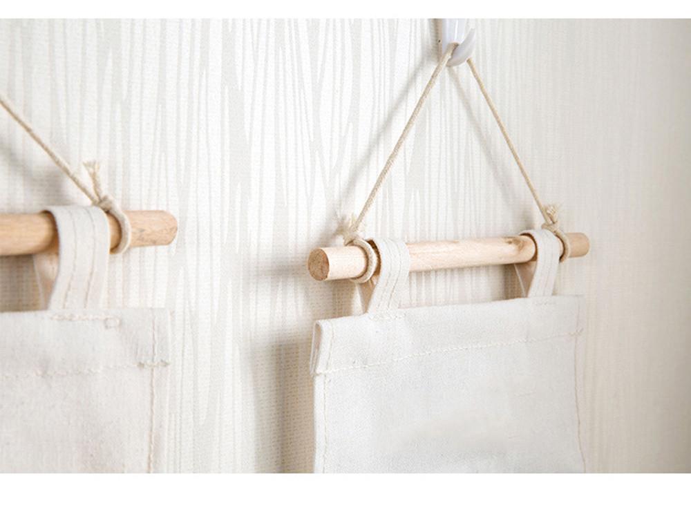 Wall Hanging Storage Organizer with Pockets for Small Rooms