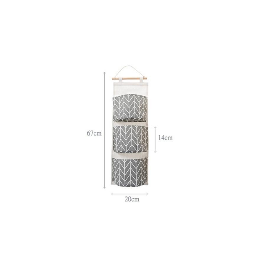 Wall Hanging Storage Organizer with Pockets for Small Rooms
