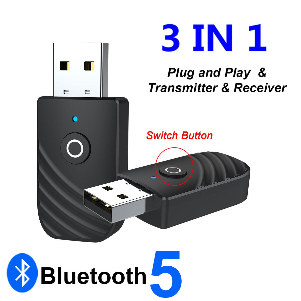 Bluetooth 5.0 Car Adapter: Turn Any AUX Stereo Wireless