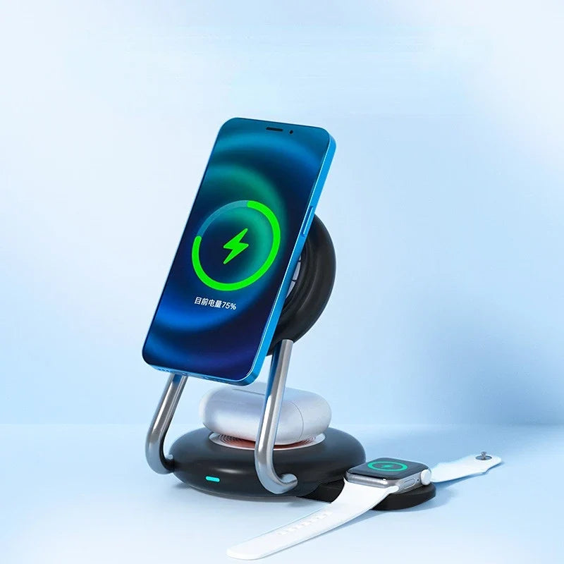 Desk Wireless Charging Stand for iPhone and Apple Watch