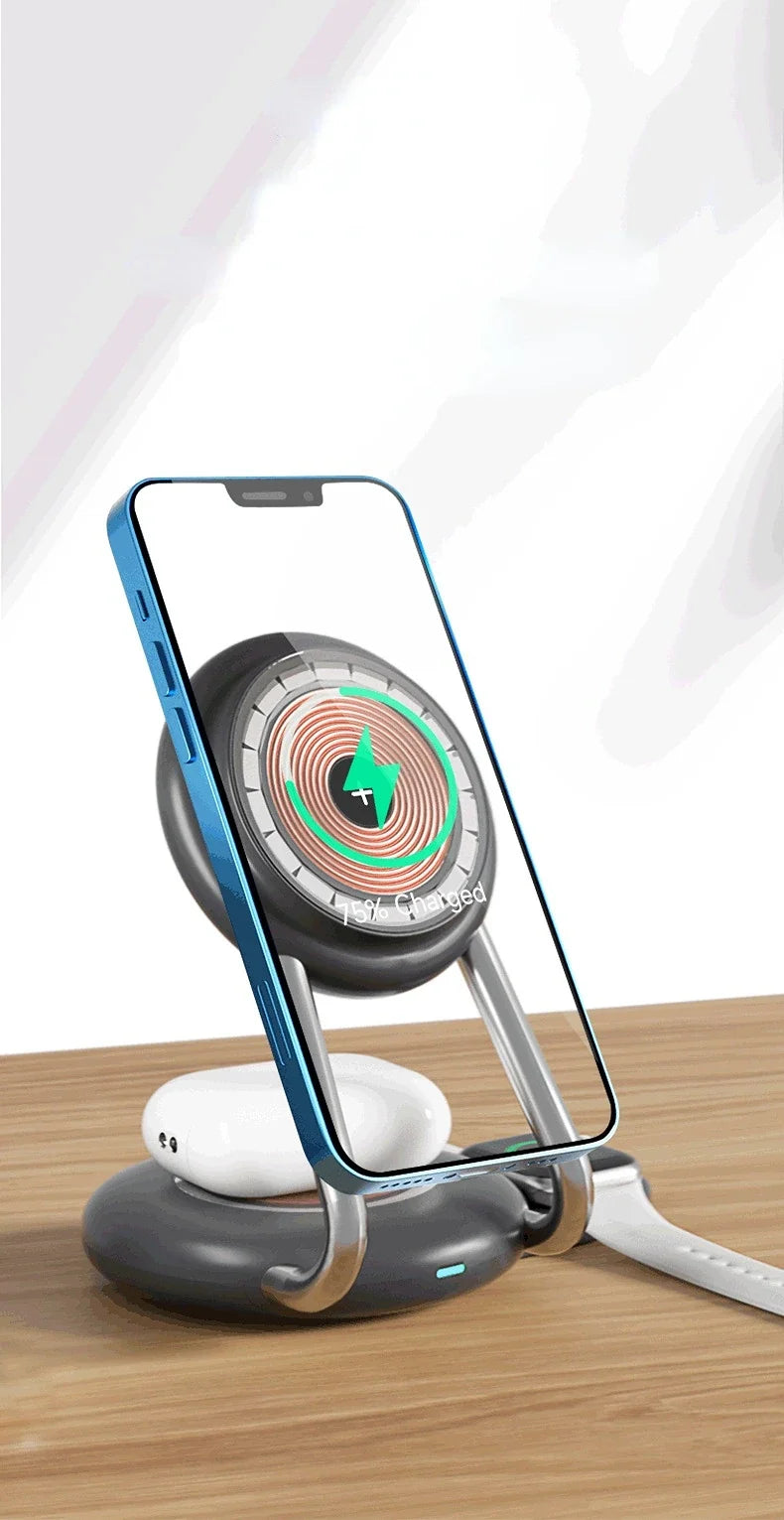 Desk Wireless Charging Stand for iPhone and Apple Watch