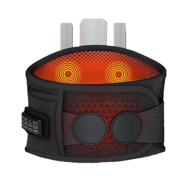 Heated Lower Back Support Belt with Vibration Massage