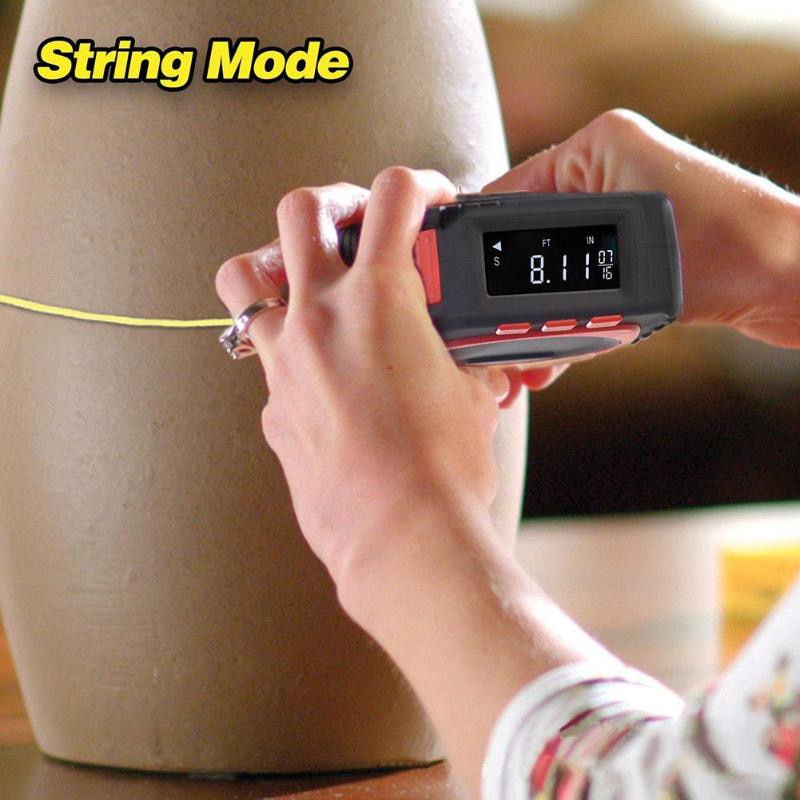 3-in-1 Digital Laser Measuring Tape With String Mode