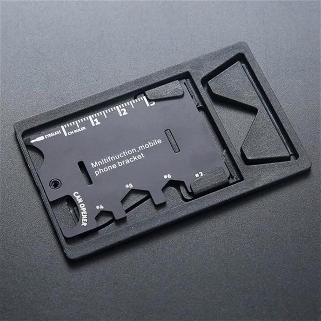 Credit Card Phone Stand With Bottle Opener Multitool