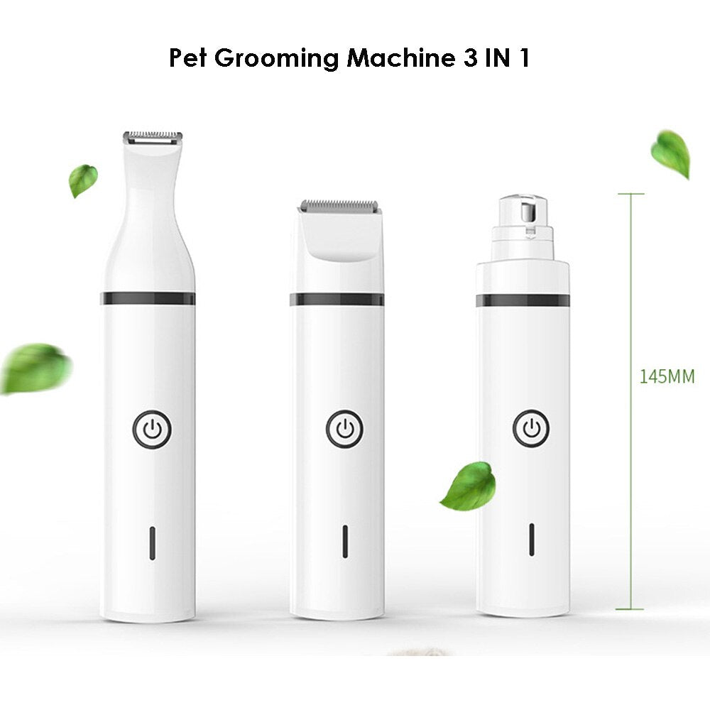 3-in-1 Pet Grooming Tool for Easy Hair, Paw & Nail Care