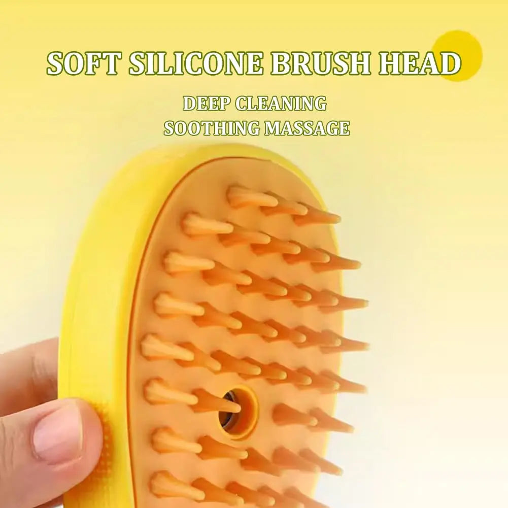 Self-Cleaning Pet Grooming Brush for Gentle Deshedding