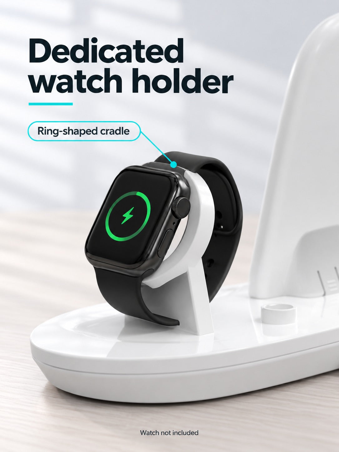 3-in-1 Wireless Charger Stand for Phone, Watch, AirPods