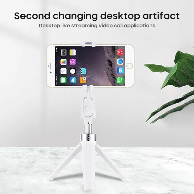 Bluetooth Selfie Stick Tripod: 3-in-1 Travel Stand