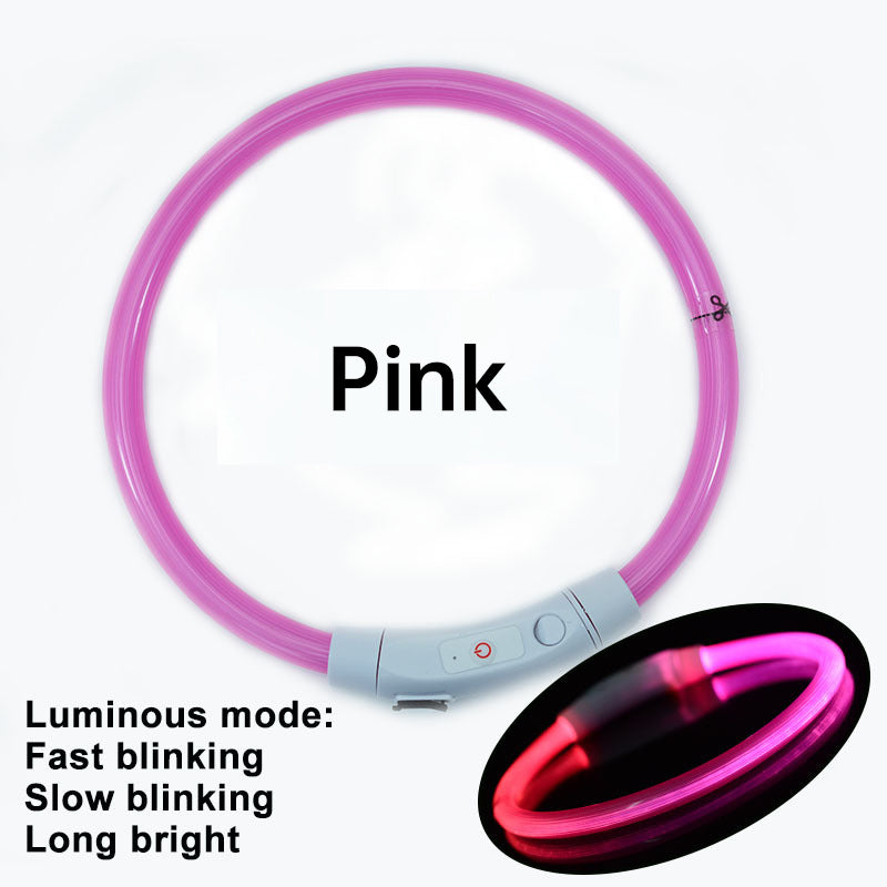 Rechargeable LED Dog Collar for Nighttime Visibility