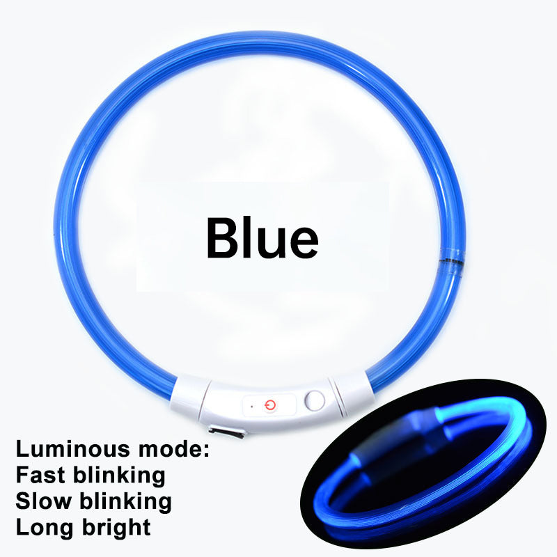 Rechargeable LED Dog Collar for Nighttime Visibility