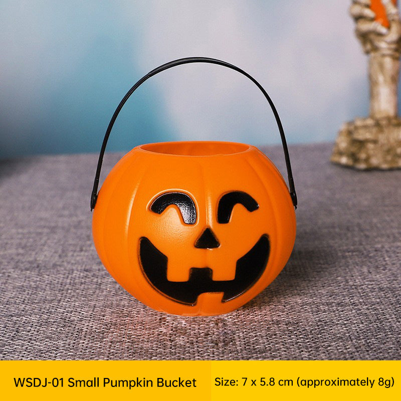 Halloween Pumpkin Buckets for Trick-or-Treating Set