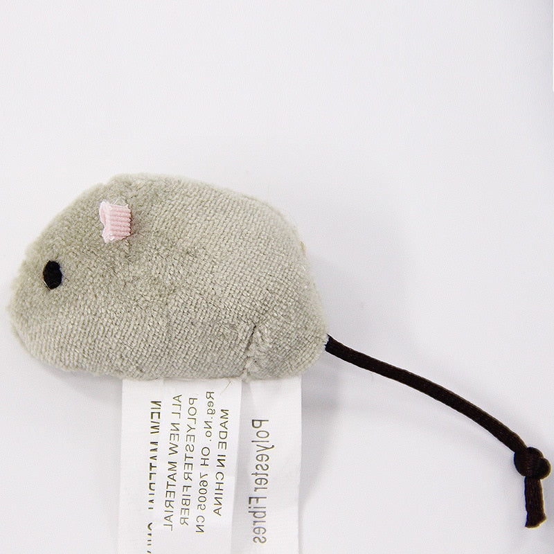 Plush Cat Mouse Toys, 3-Piece Interactive Play Set