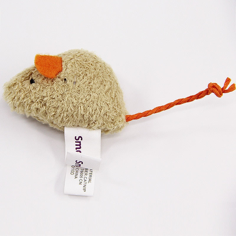 Plush Cat Mouse Toys, 3-Piece Interactive Play Set