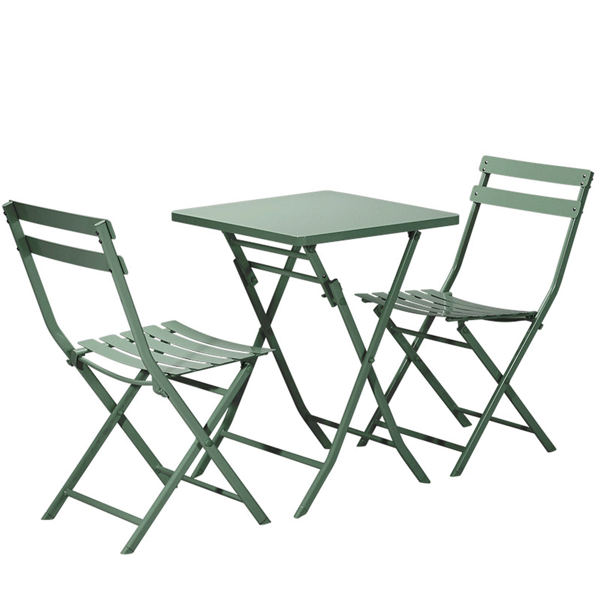 Foldable 3 Piece Patio Bistro Set for Small Balconies