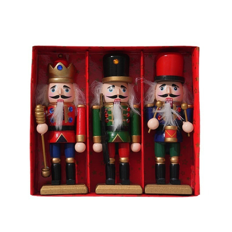 3-Piece Christmas Nutcracker Set for Festive Displays