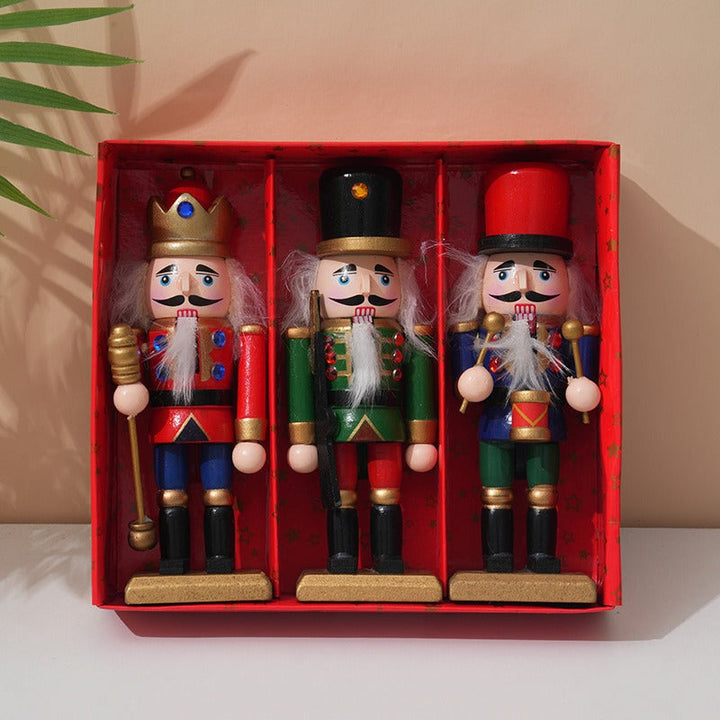 3-Piece Christmas Nutcracker Set for Festive Displays
