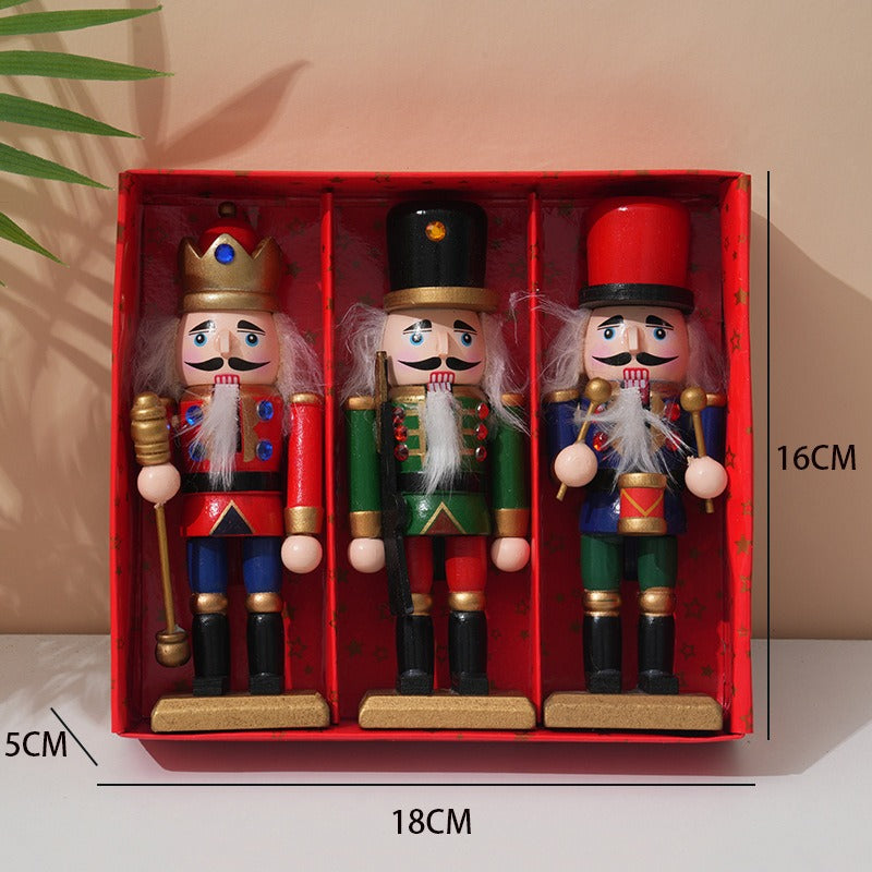 3-Piece Christmas Nutcracker Set for Festive Displays