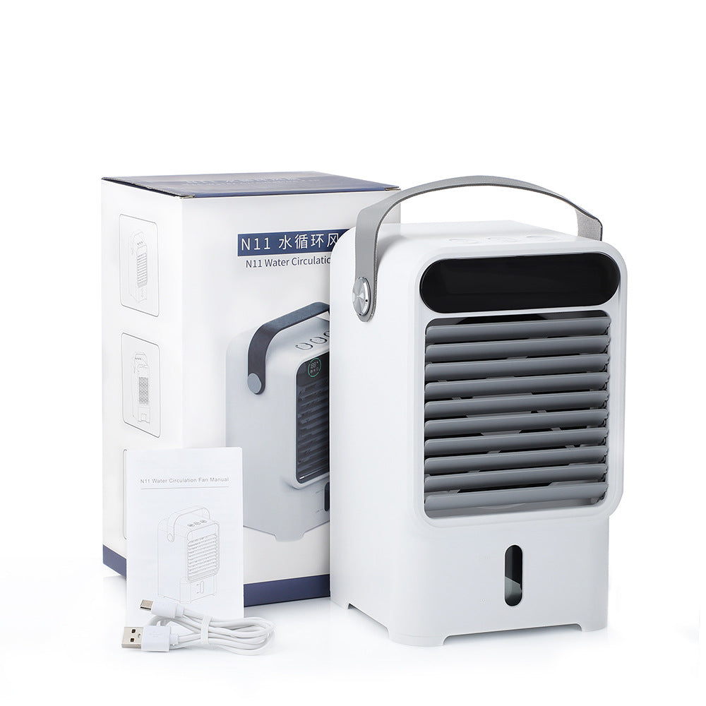 Portable Desk Fan with Water Tank, 3 Speeds