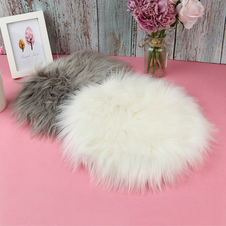 Faux Sheepskin Rug Chair Cover for Cozy Soft Comfort