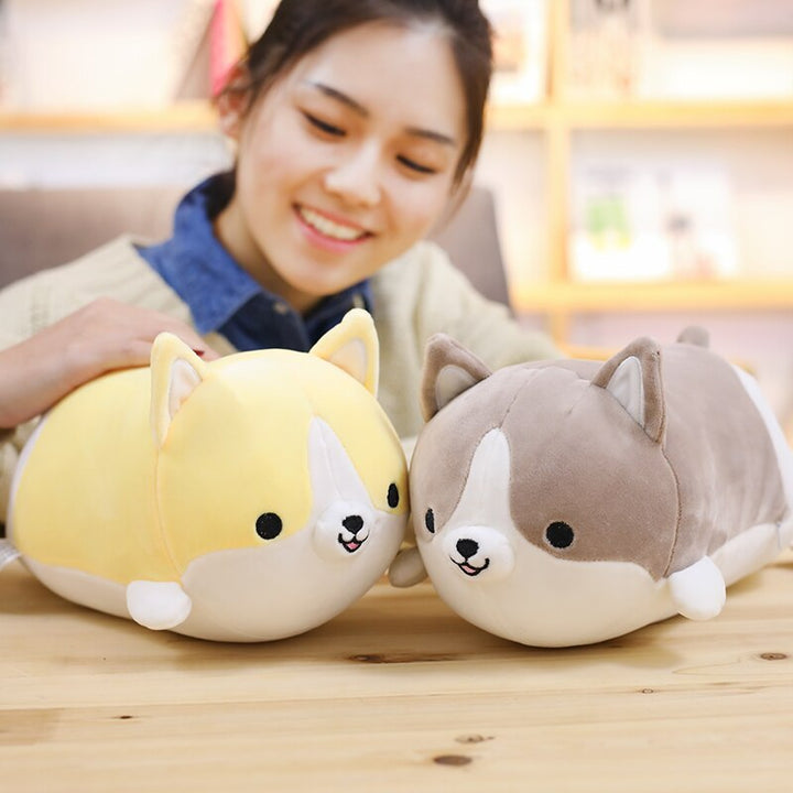 Corgi Plush Pillow Toy for Cozy Cuddles and Decor