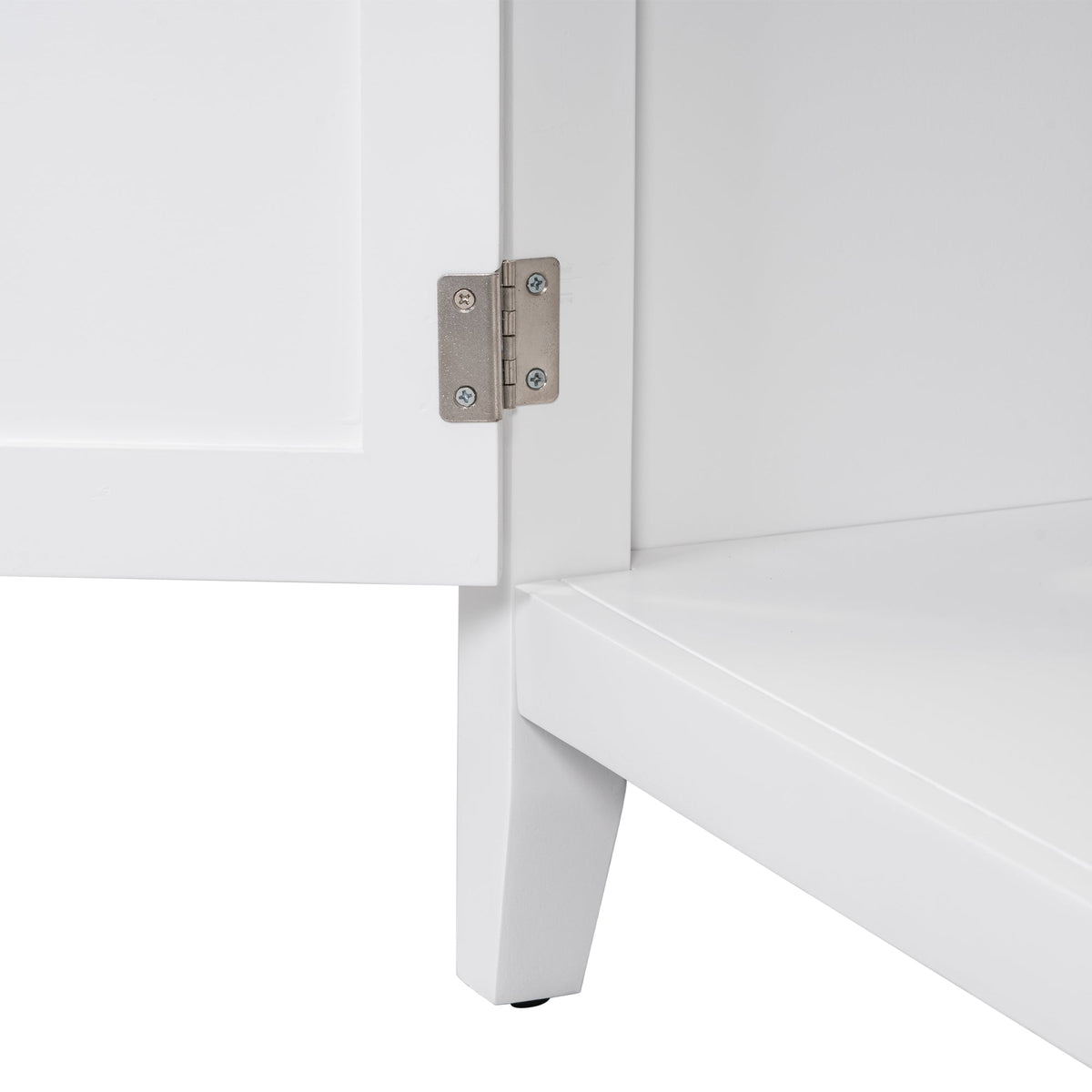 30 Inch White Bathroom Vanity with Sink Top and Storage
