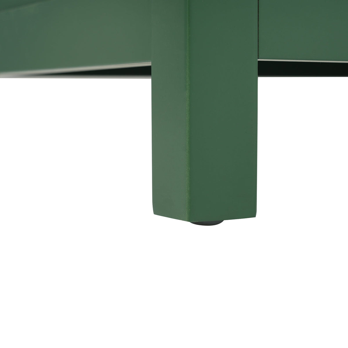 30-Inch Green Bathroom Vanity, Ceramic Sink & Storage