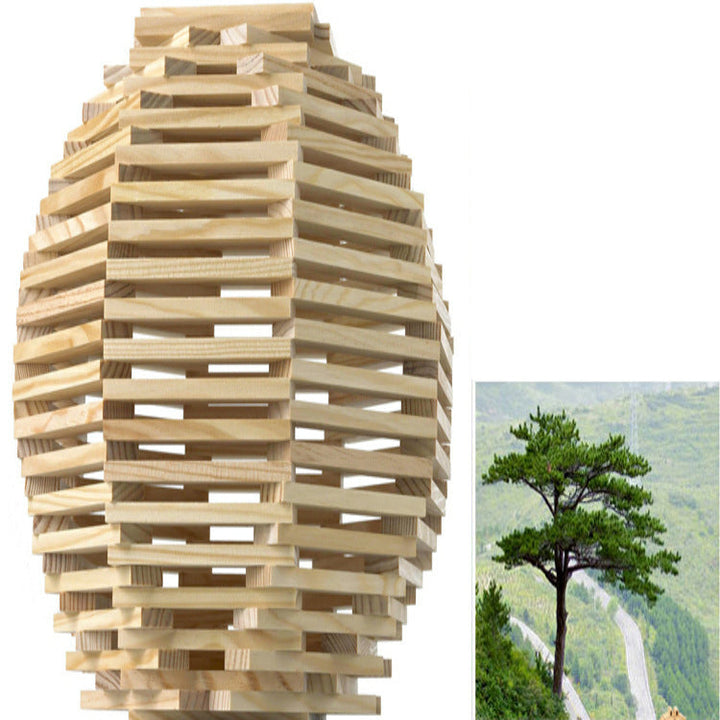 300-Piece Wooden Building Sticks for Creative STEM Play