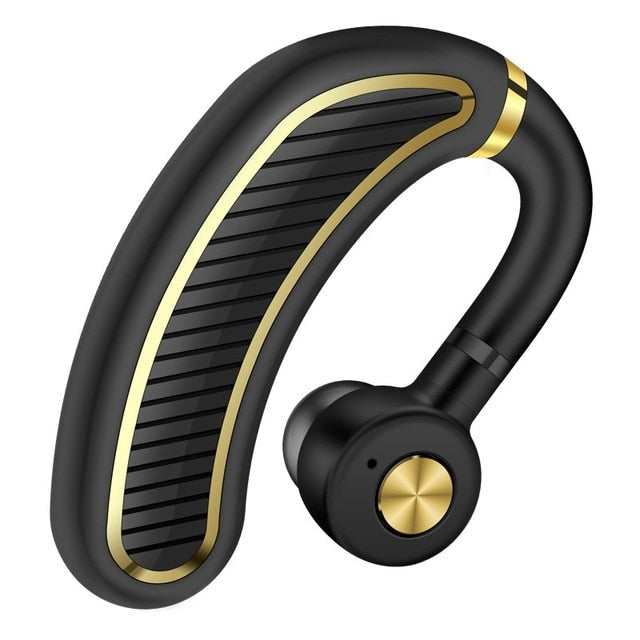 Wireless Single Earpiece Headset with Mic for Calls